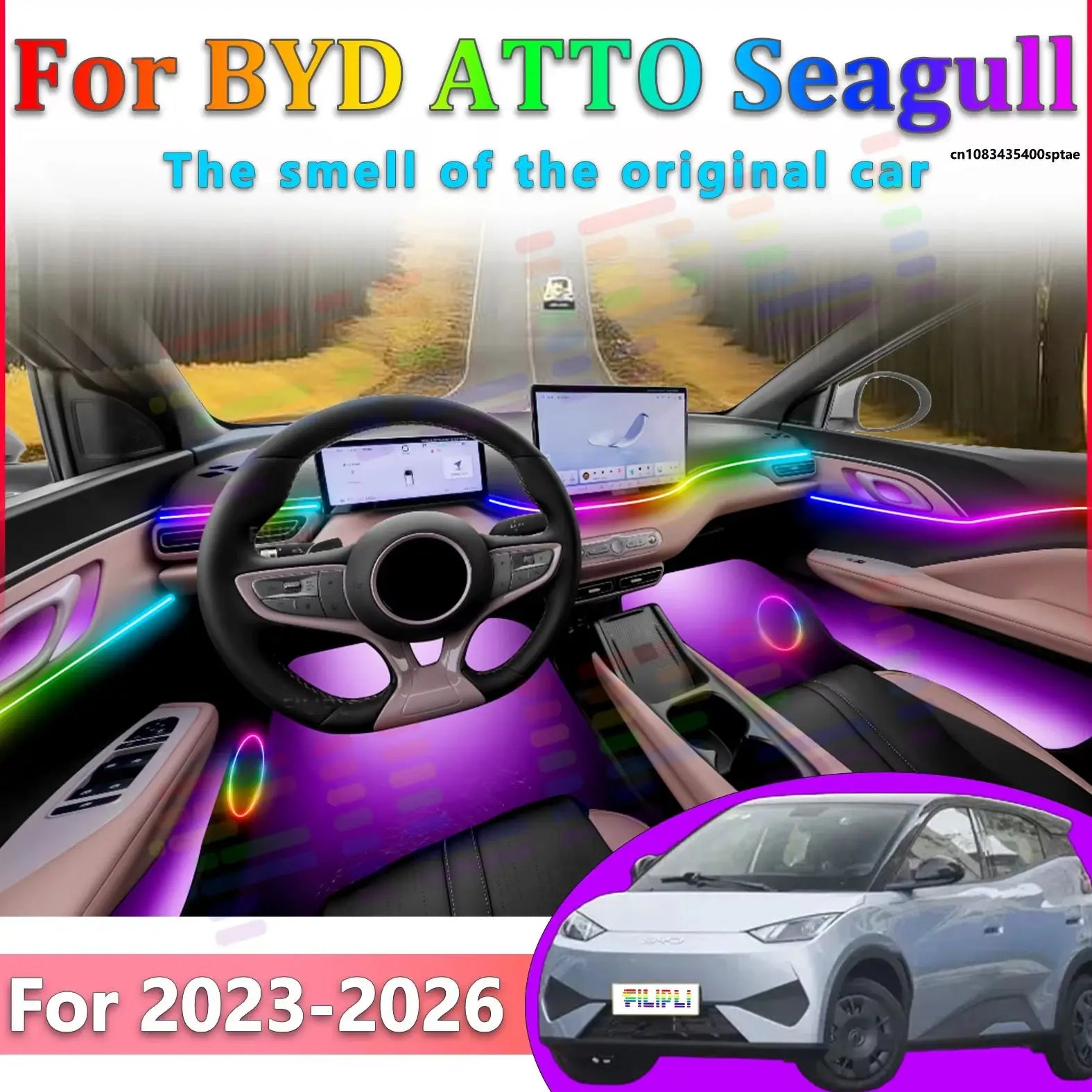 RGB - Ambient Light - for BYD 2023-2026 - App Control - Car Interior Lighting | AUTOKITSHOP
