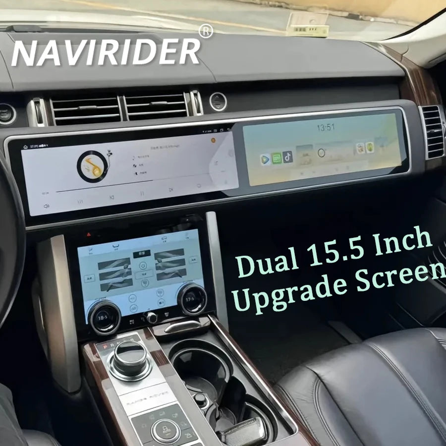 For Land Rover Range Rover Sport L494 2013 2017 Dual Screen Android Carplay 15.5+15.5'' Up | AUTOKITSHOP
