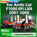 120W 6000K Bright White Motorcycle LED Bulbs Headlight with Fan Cooling 12V For Arctic Cat