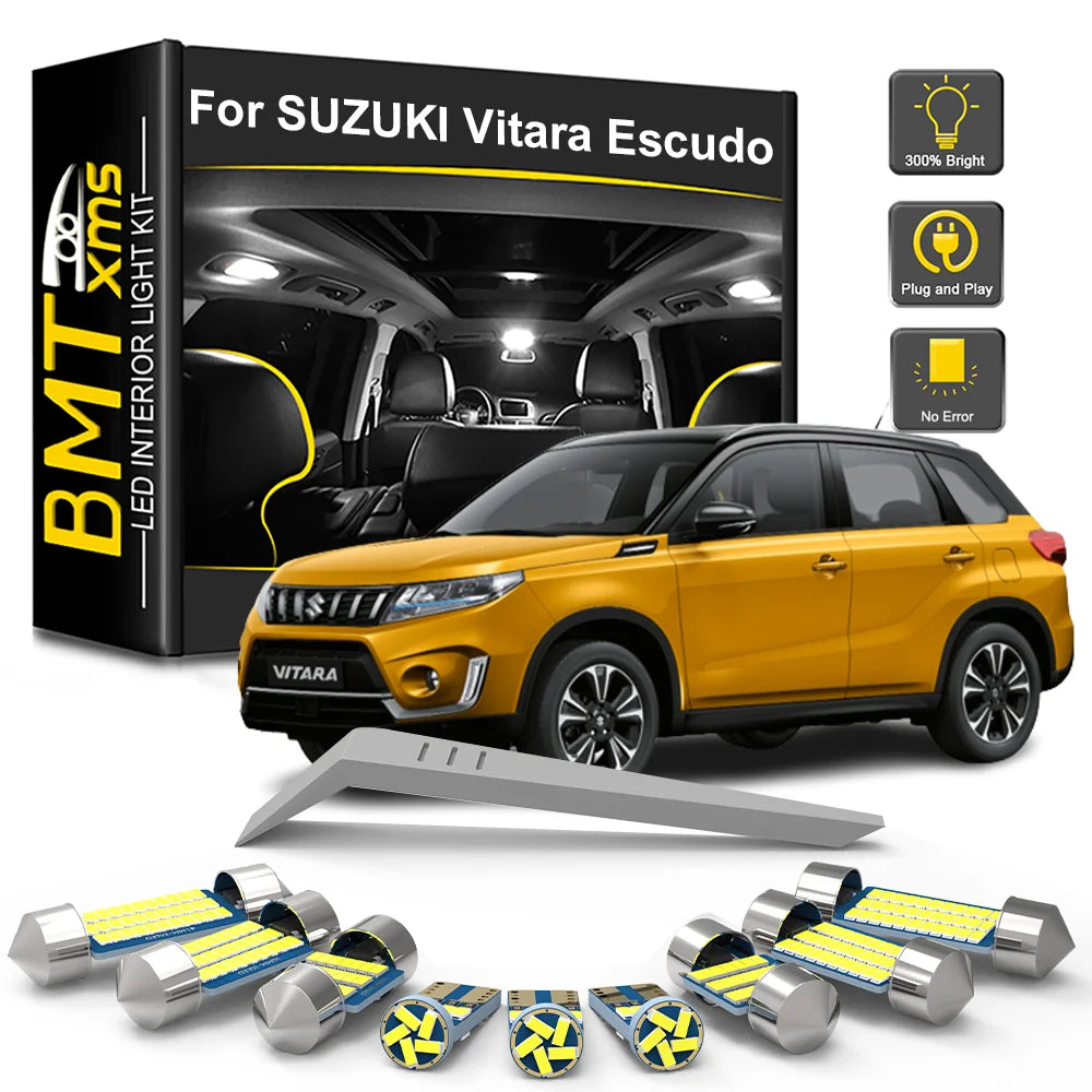 LED Interior Light Kit for Suzuki Grand Vitara Escudo MK2 MK3 MK4 1998-2015 - Canbus Dome Map Door Trunk Bulbs | AUTO...