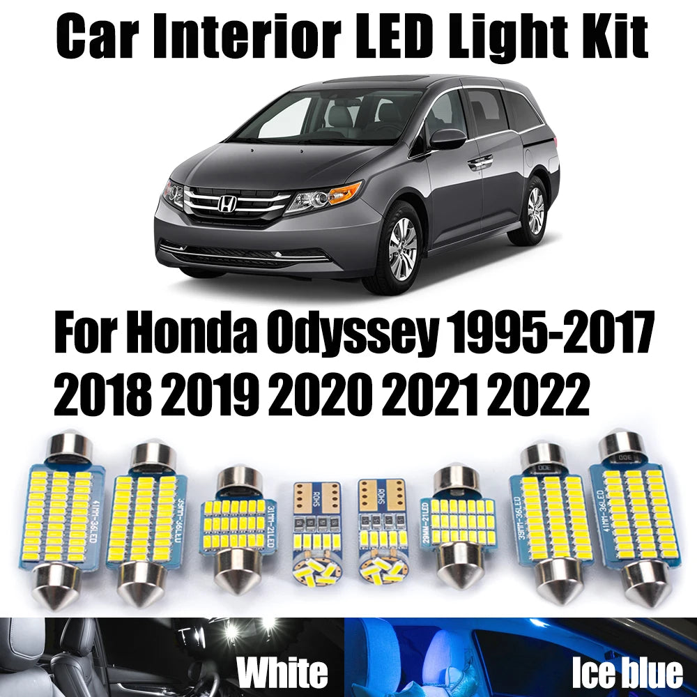 LED Interior Light Kit for Honda Odyssey 1995-2017 - Canbus Dome Map Door Trunk Bulbs | AUTOKITSHOP