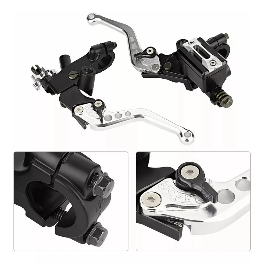 1Pair Motorcycle Pump Brake Handle Brake And Clutch Master Cylinder Lever Torque For Motor