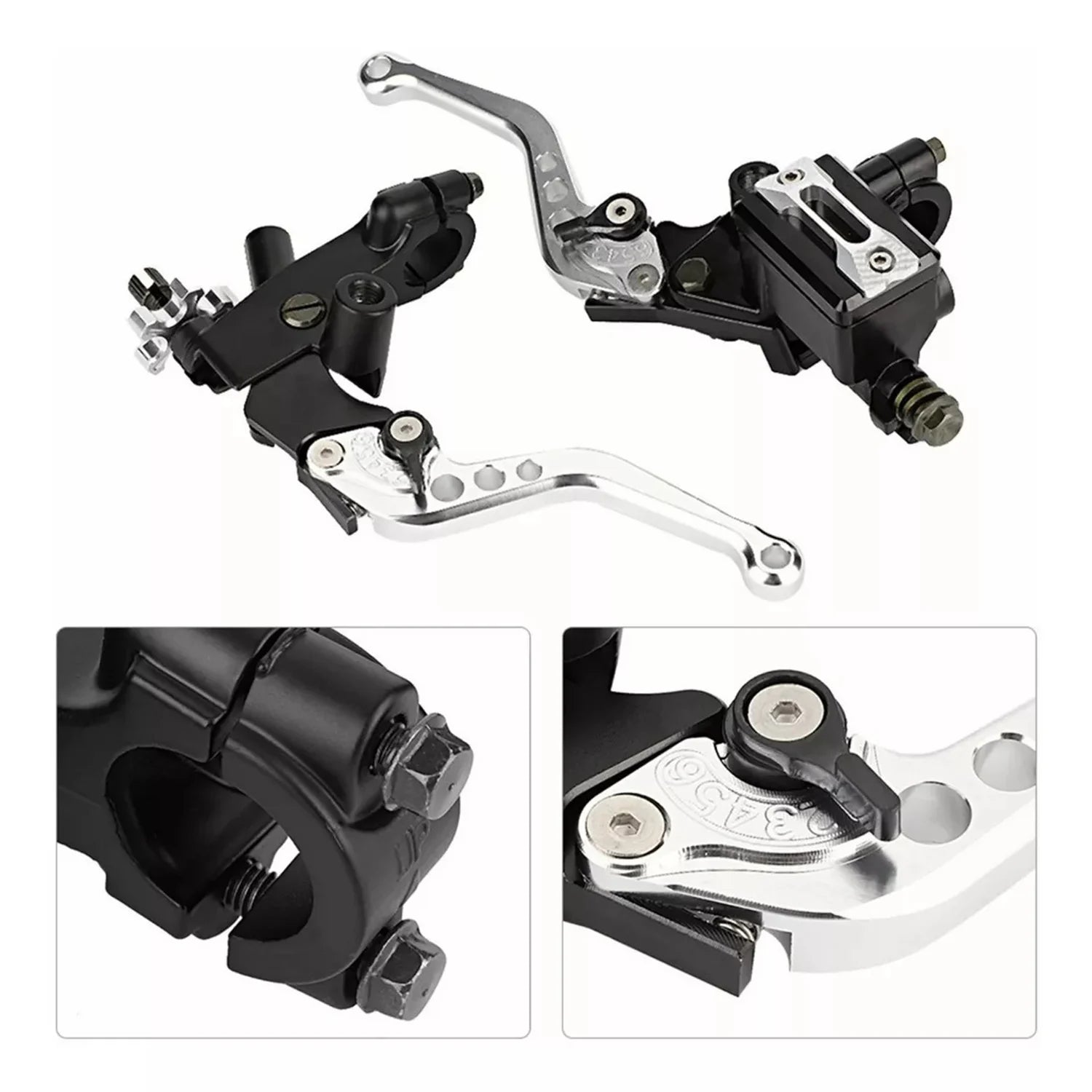 1Pair Motorcycle Pump Brake Handle Brake And Clutch Master Cylinder Lever Torque For Motor