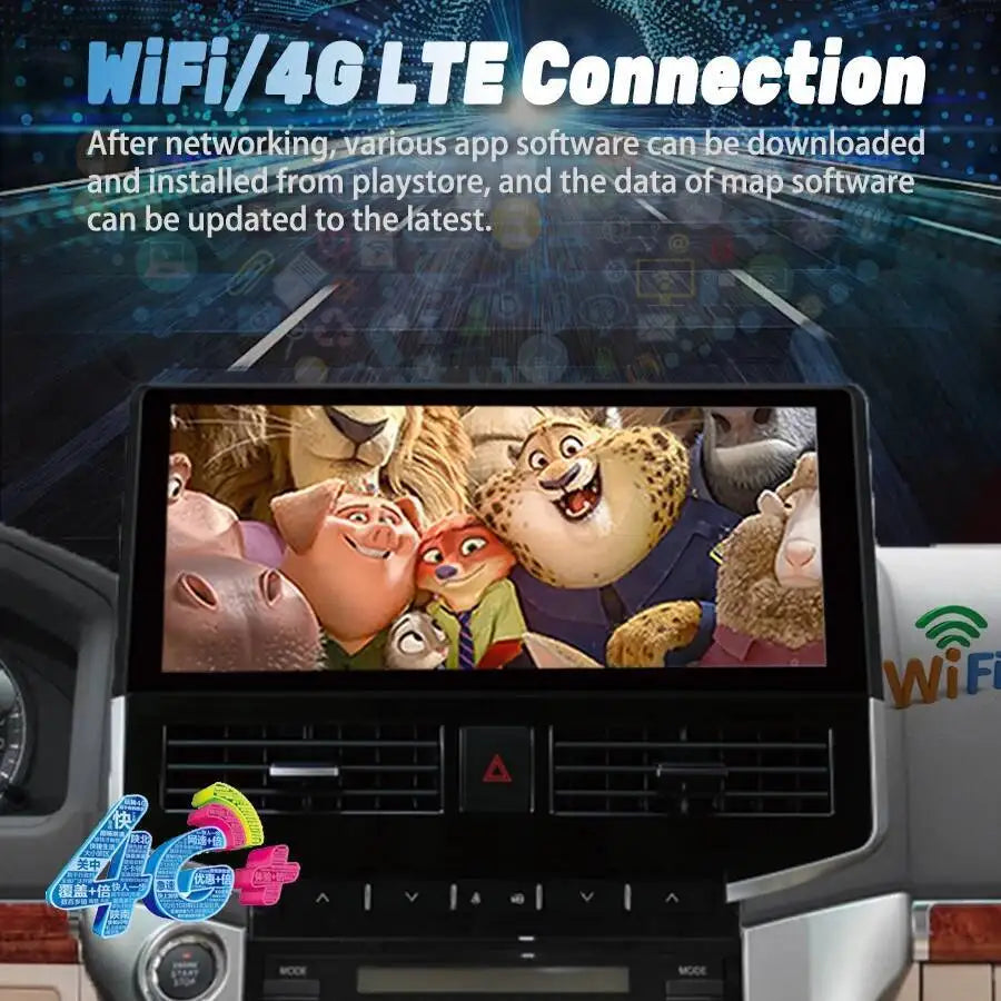 Android Car Radio Multimedia Player For Toyota Land Cruiser 200 LC200 LC300 2007-2016 Touc | AUTOKITSHOP