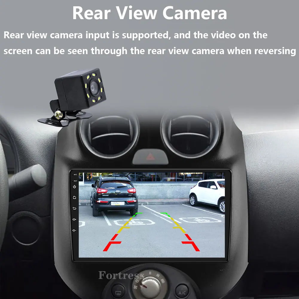 Android 16 WIFI+4G 2 Din For Nissan March K13 2010-2013 Carplay Auto Car Radio GPS Navigat
