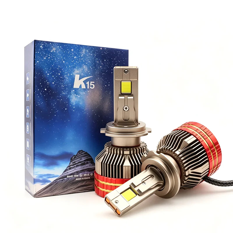 K15 300W 300000Lm H7 Led Headlight Bulb 12V H11 H4 9005 9006 White Canbus Error Free 6000K