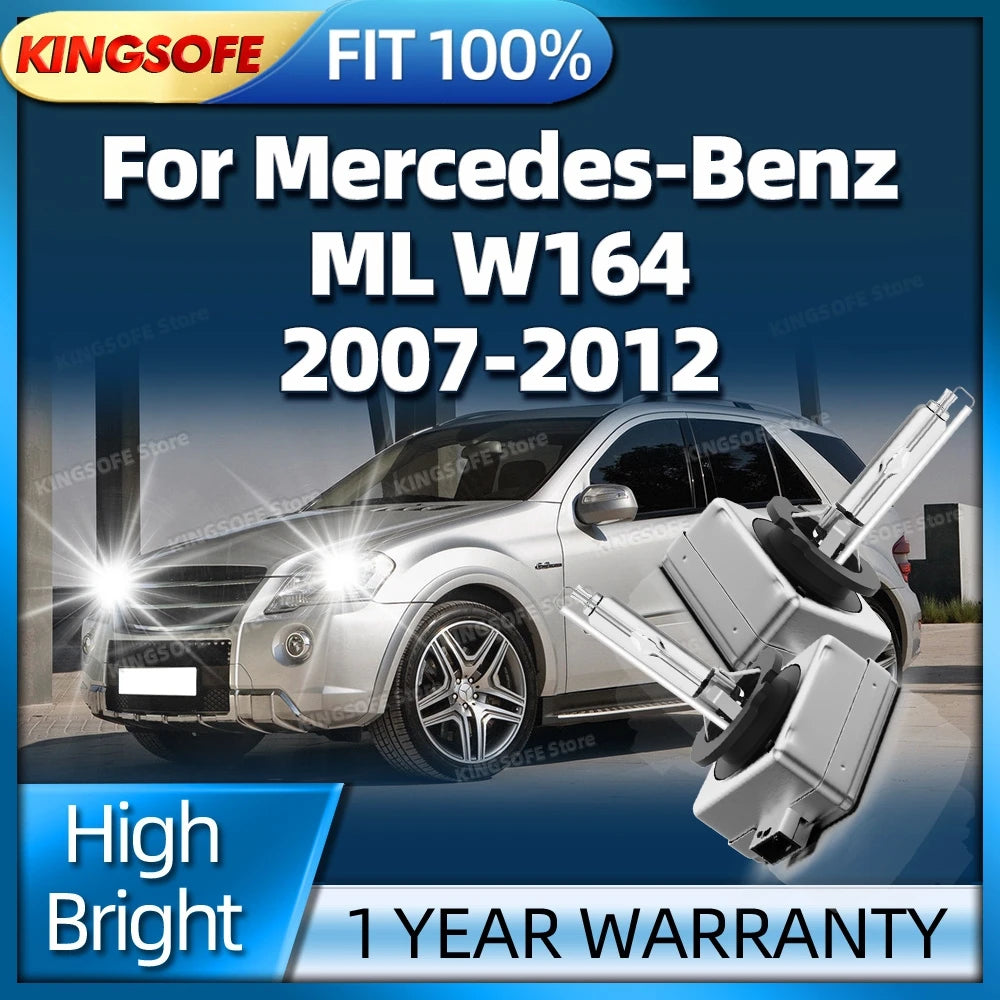 High Bright D1S 6000K White HID Xenon Headlight Upgrade Bulb For Mercedes Benz ML W164 200
