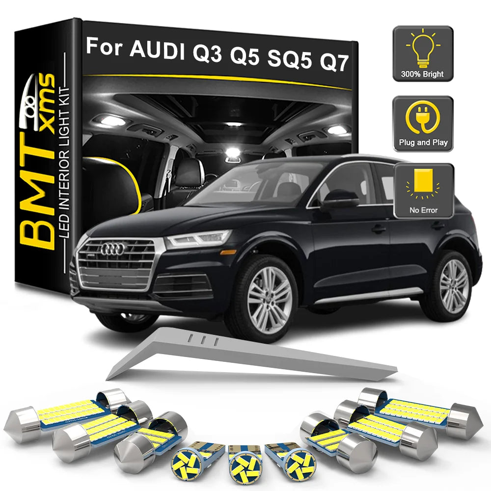 LED Interior Light Kit for Audi Q3 8U Q5 8R SQ5 Q7 4L Car LED Reading Dome Trunk Vehicle Lamp Canbus Car Accessories ...