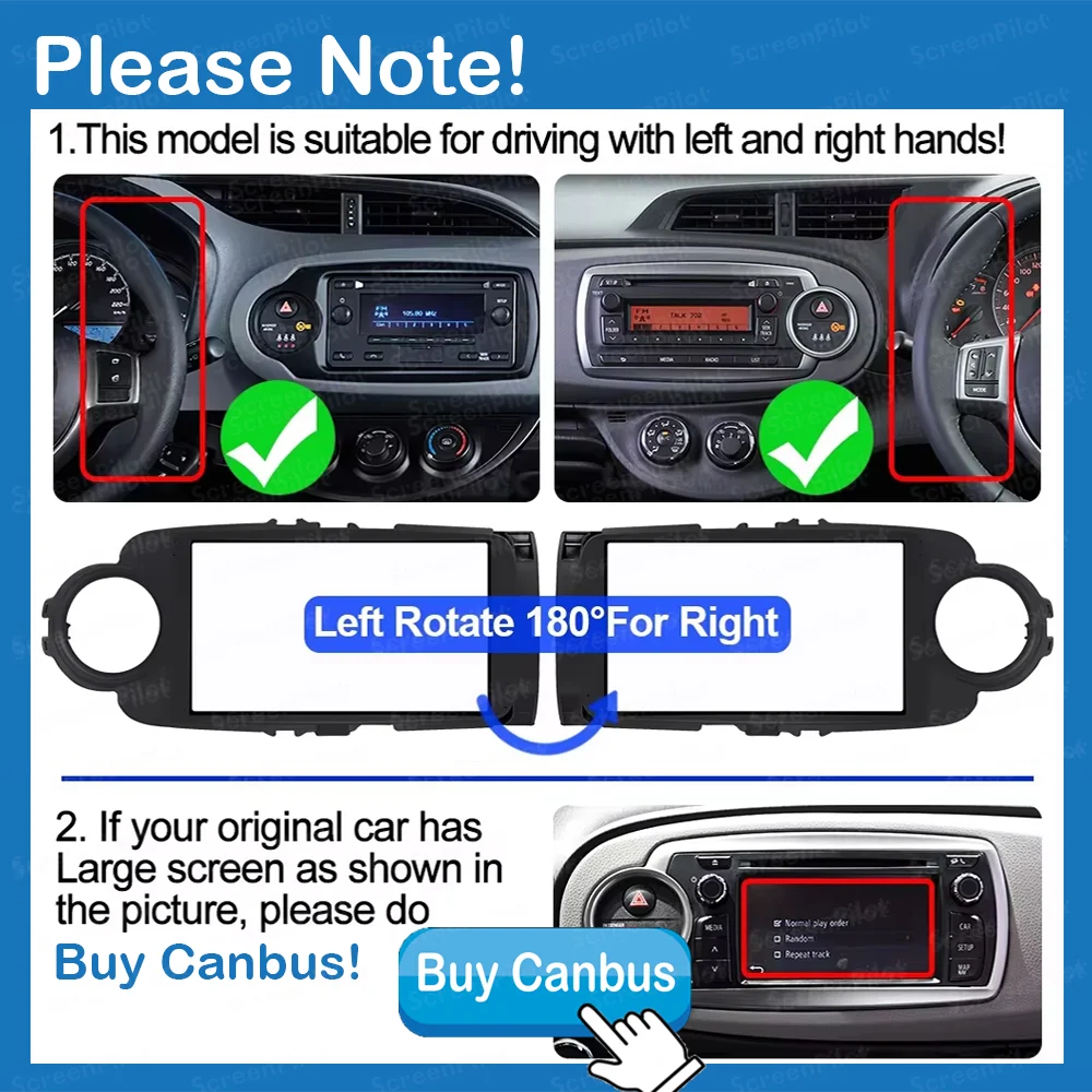 Android For Toyota Yaris 2012 2013 2014 2015 2016 2017 Lhd Rhd Stereo Head Unit 8 CoreDsp  | AUTOKITSHOP