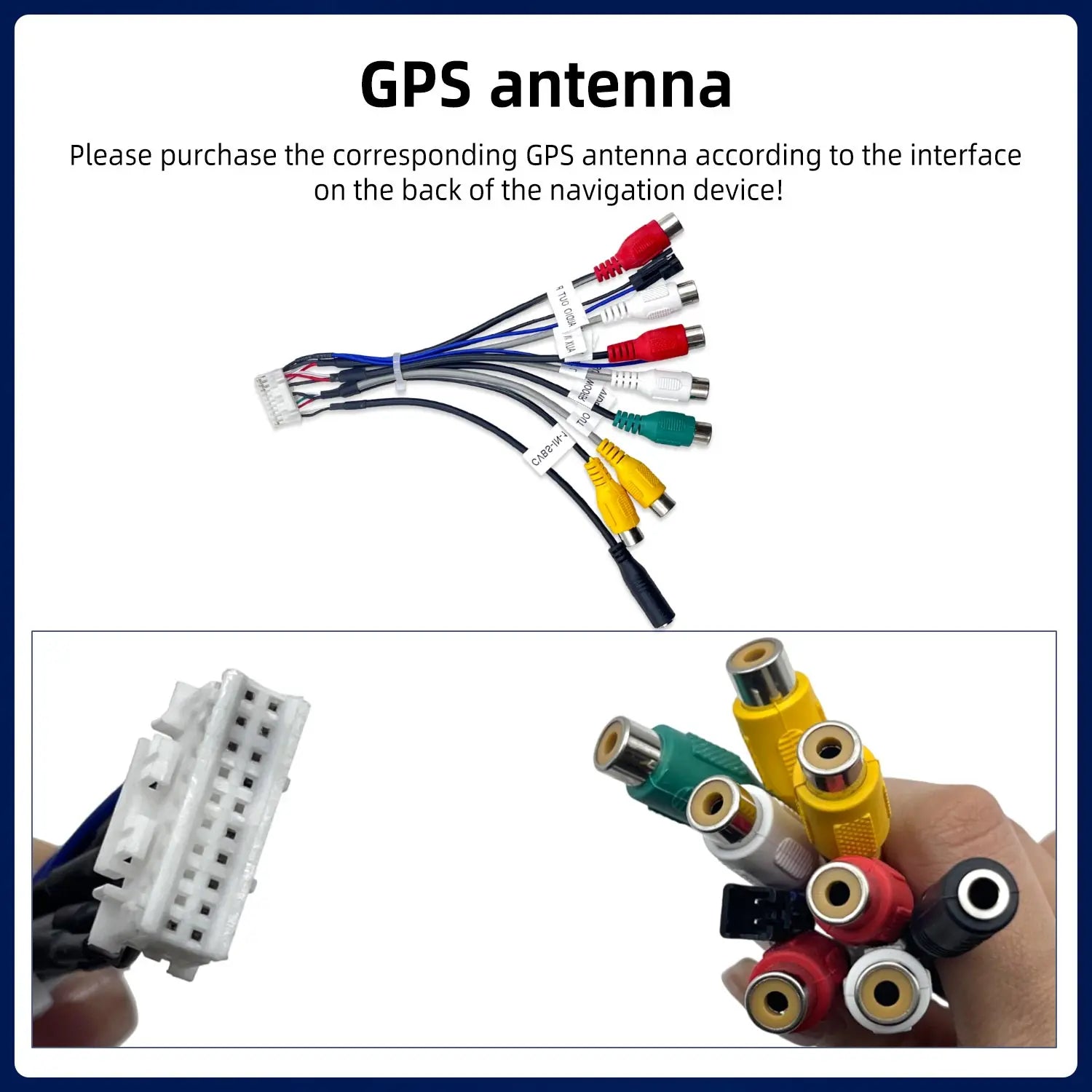 Universal 20 Pin RCA Cable for Android Car Stereo Radio Subwoofer Amp Output AUX Adapter W