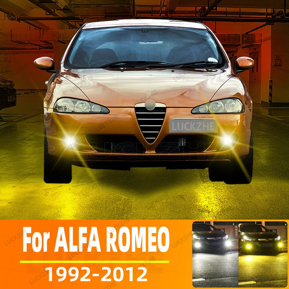2-Piece LED Interior Light Kit for ALFA ROMEO 145 146 147 155 156 159 Sportwagon Front Fog Light 1992-2006 - Canbus D...