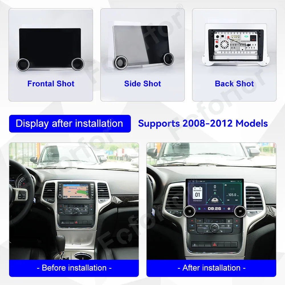 HD Touch Screen Android 15 11.5 Inch Wireless CarPlay GPS Navi Car Stereo Head Unit For Je