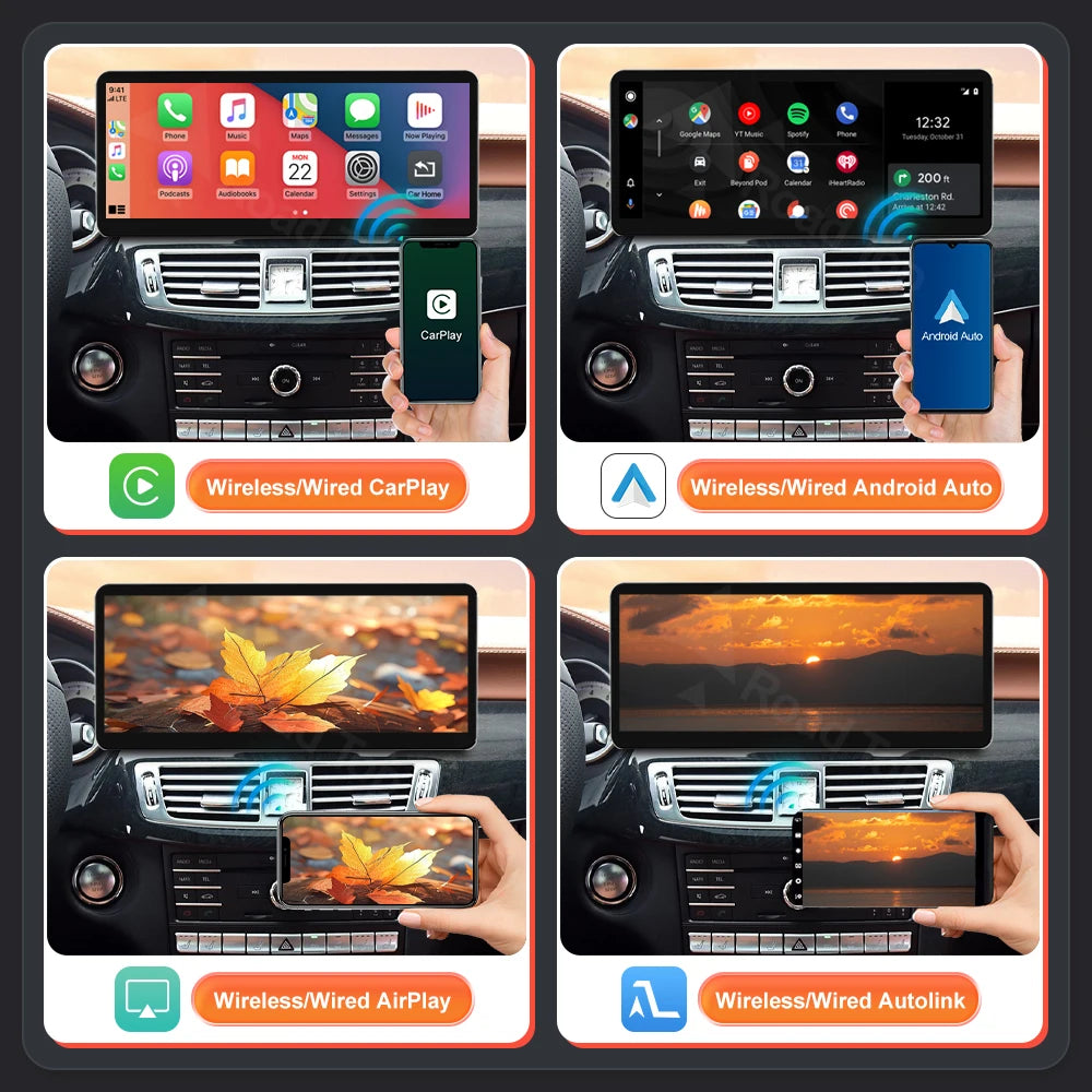 CN 12.3'' Ultra-thin Linux Touch Screen Wireless CarPlay Android Auto For Mercedes-Benz CL | AUTOKITSHOP