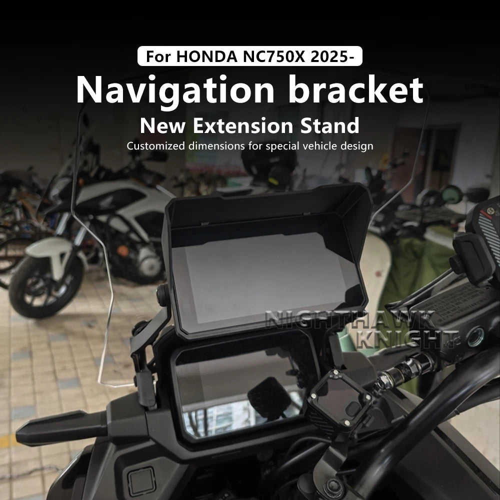 Motorcycle Aluminium Navigation Bracket Extension Bracket GPS Holder Modified Accessorie For HON - Automotive LED Light