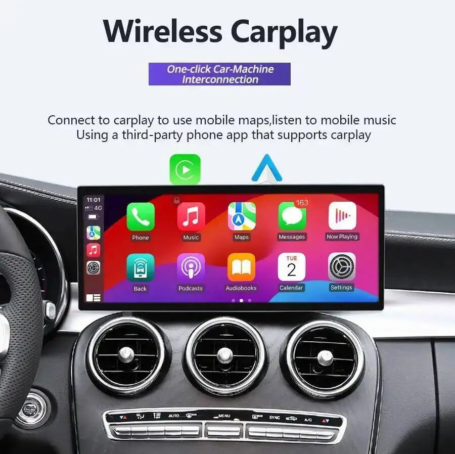 Qualcomm RHD 15.8“ Wireless Carplay Car Radio For Mercedes Benz GLK 2009-2015 Android 15 M | AUTOKITSHOP