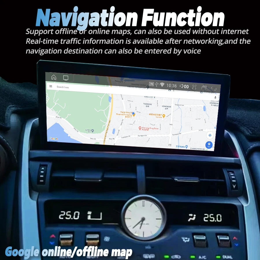 RHD Multimedia Player Stereo10.25'' Android 14 Radio For Lexus NX NX200 NX200T 300h 2018-2