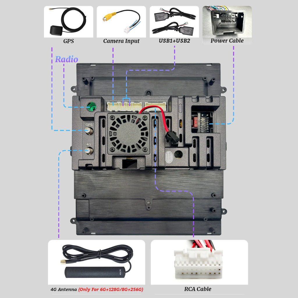 9.7 inch Car Radio Multimedia For Toyota Camry 6 Xv 40 50 2006-2011 Android 14 Wireless BT