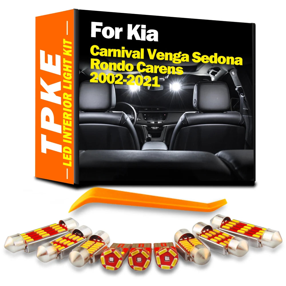 LED Interior Light Kit for Kia Carnival Venga Sedona Rondo Carens 2002-2006 - Canbus Dome Map Door Trunk Bulbs | AUTO...