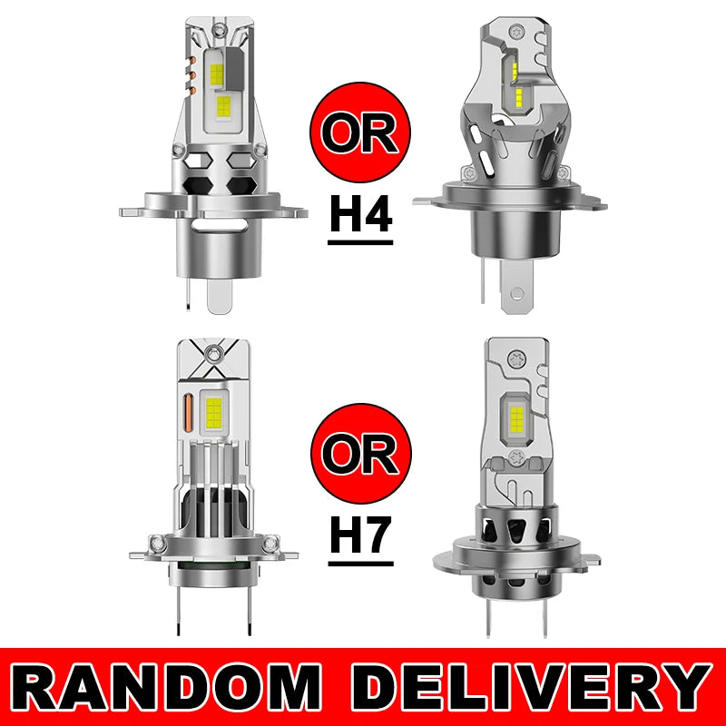 1000W Mini H7 H4 LED Headlight Bulb Wireless 8035 CSP for Car Headlamp Auto Diode Lamps H7