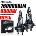 6800W H7 LED Headlight 4000000LM Car Light H4 H11 H8 H9 HB3 9005 HB4 9006 16PCS 8054 CSP 6