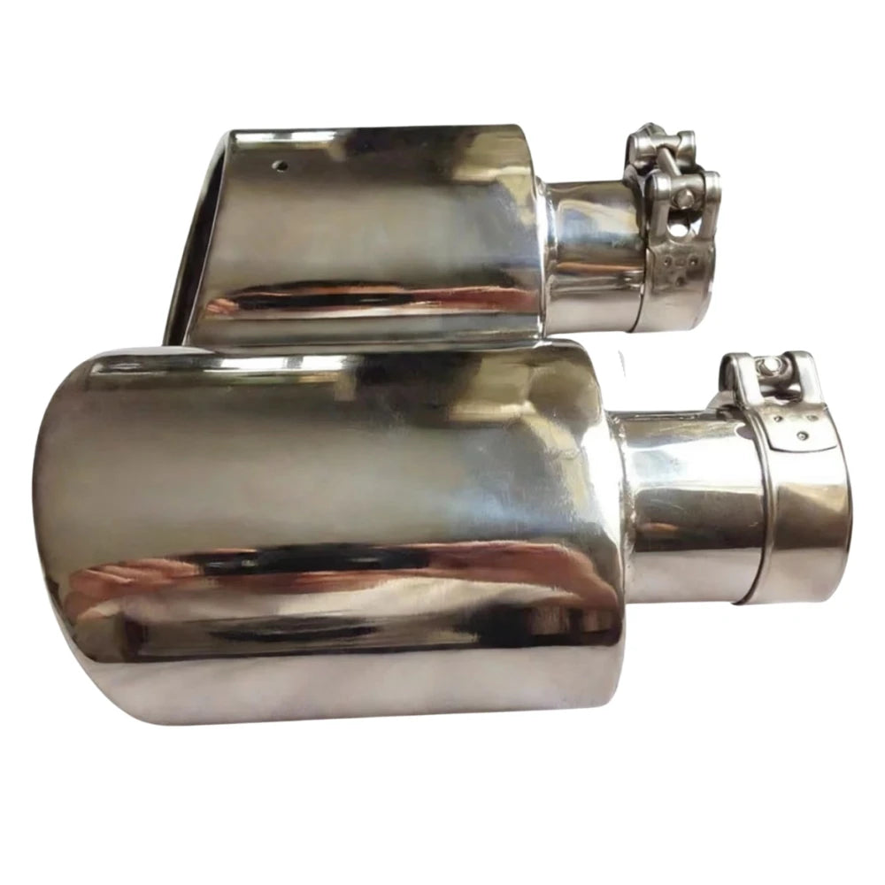Ellipse Stainless steel vehicle refitting universal general muffler tail throat Car modification - Automotive LED Light