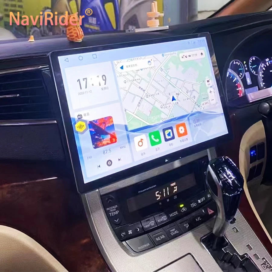 13.3" 2K Screen Android Car Multimedia Video Player For TOYOTA Alphard 20 Series Vellfire
