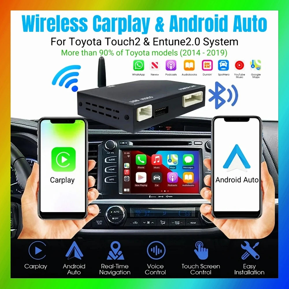 For Apple Carplay Android Auto for Toyota Touch2 Entune 2.0 Highlander Tundra Sienna Prius | AUTOKITSHOP