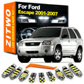 ZITWO 13Pcs For Ford Escape 2001 2002 2003 2004 2005 2006 2007 LED Bulbs Interior Dome Map Readi - Canbus LED Car Light