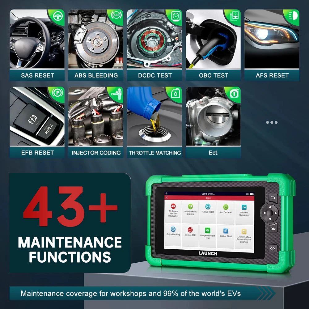 2025 LAUNCH X431 CRP919 EV New Energy Car Diagnostic Tools CAN FD DOIP OBD Scanner All Sys