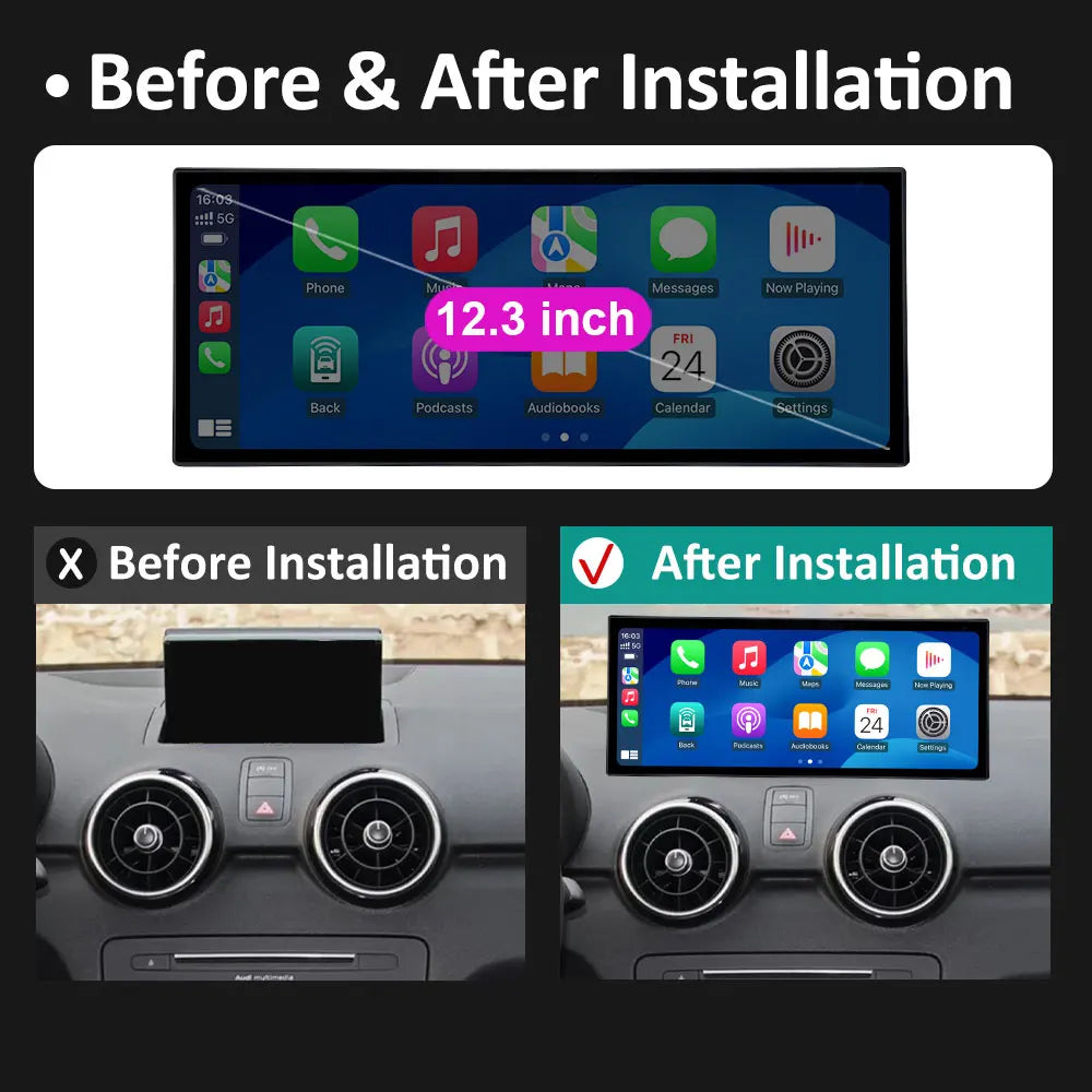 for Audi A1 2013 2014 2015 2016 2017 2018 GPS Navigation Wireless Carplay Cooling Fan Inte | AUTOKITSHOP