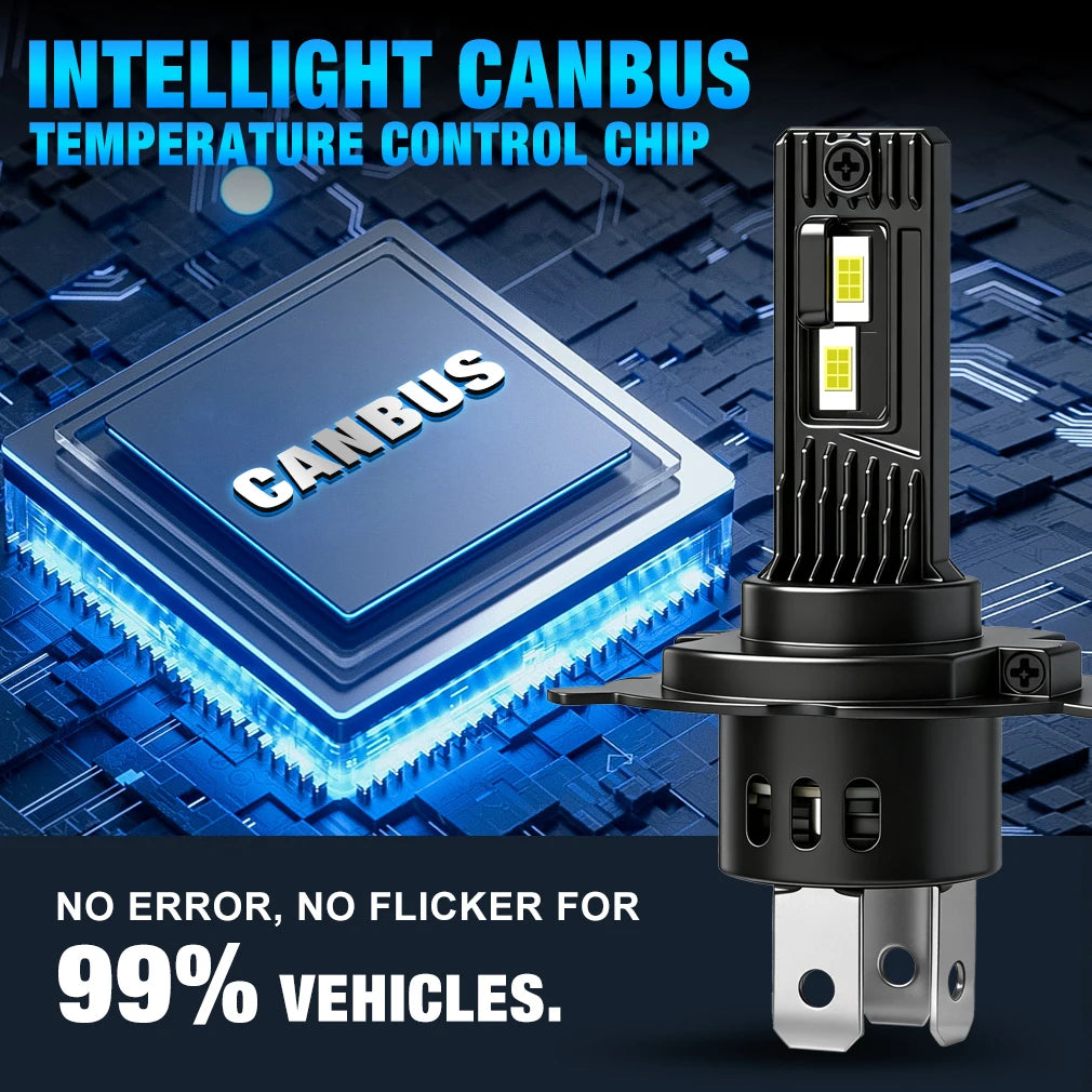 XSTORM H4 LED Canbus 60000LM 100W Car Led Lights Bulbs H7 H11 LED Headlights Auto Turbo La