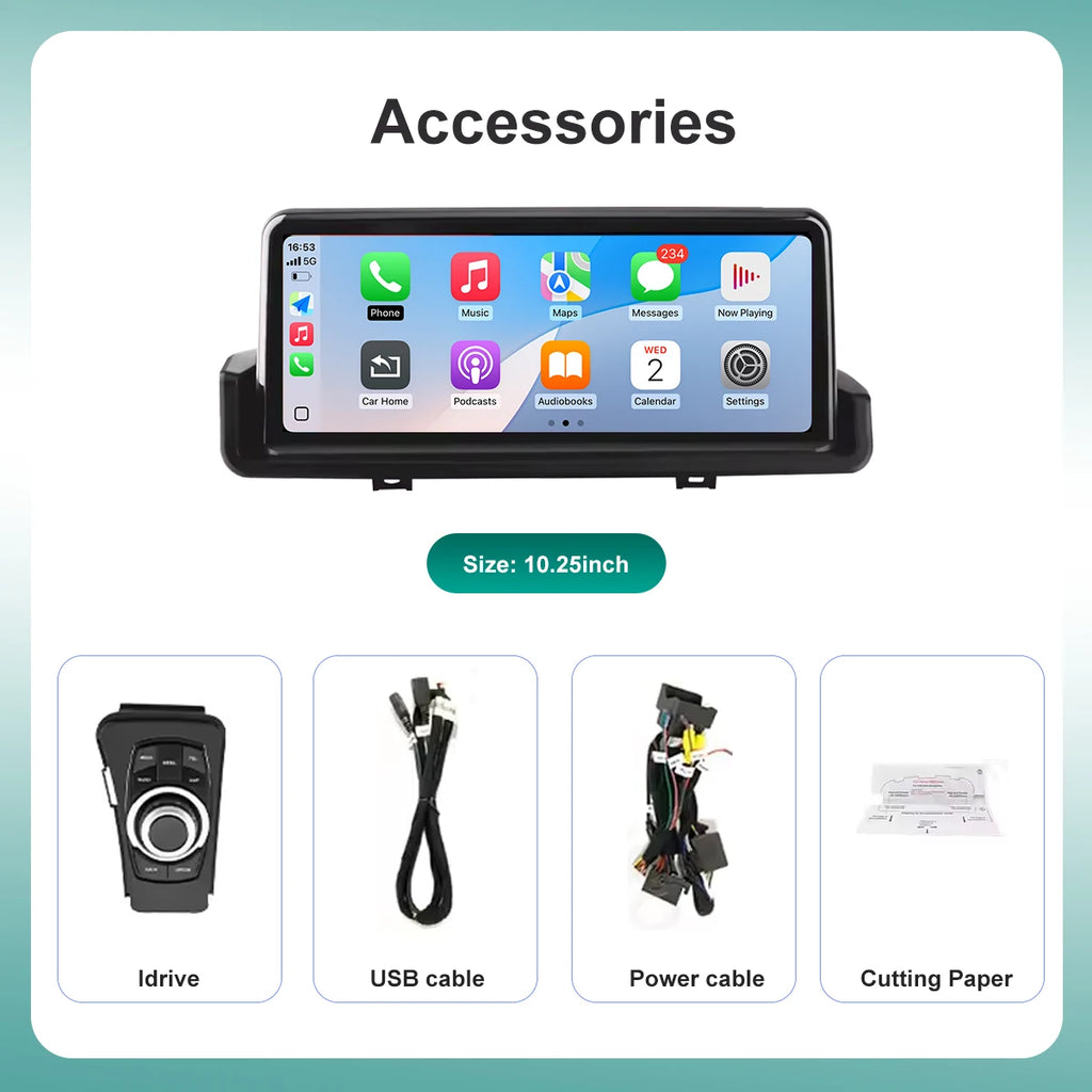 10.25“Wireless Carplay Android auto Multimedia Player Car Radio For BMW 3 Series E90 E91 E | AUTOKITSHOP