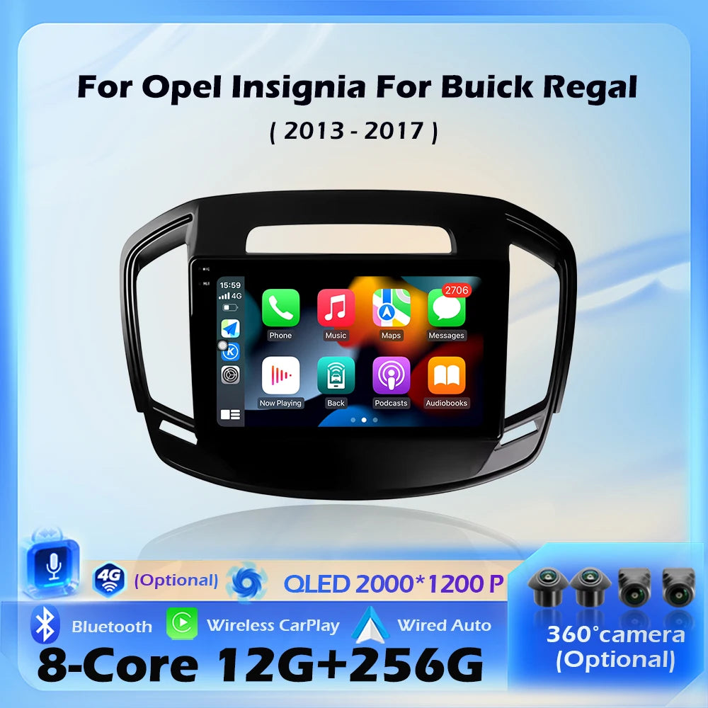 Wireless CarPlay Navigation GPS For Opel Insignia For Buick Regal 2013-2017 Car Radio Mult