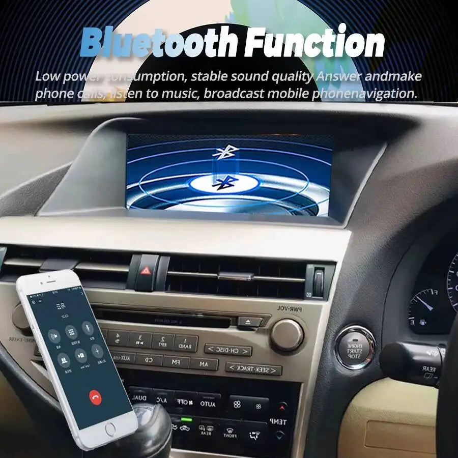 GPS Navi BT 2Din Android 14 For LEXUS RX270 RX350 2009 - 2015 RHD Wireless Carplay Car Rad