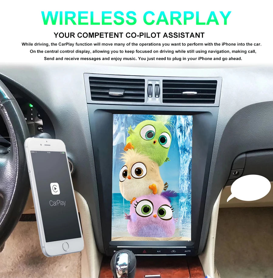 Android 14 Screen For LEXUS GS300 GS350 GS430 450h Stereo Car Radio GPS Multimedia Video P