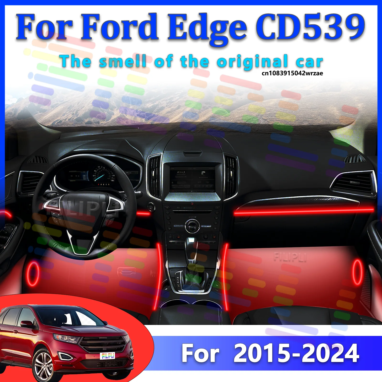 64 RGB - Neon Strip - for Ford 2015-2024 - App Control - Car Interior Lighting | AUTOKITSHOP
