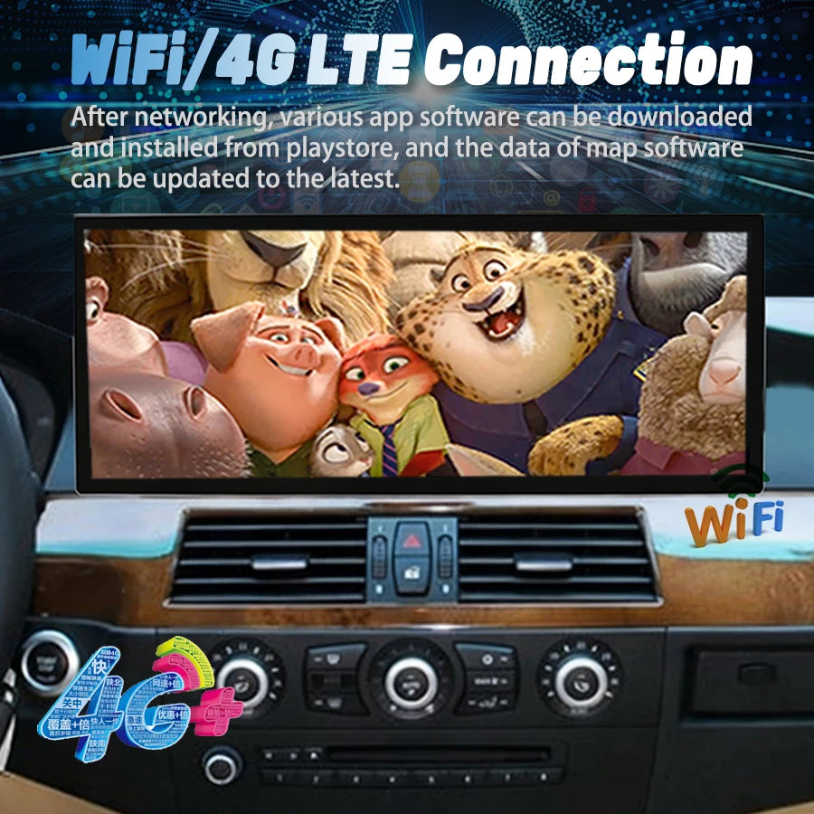 15.8" Car Radio For BMW 5 Series 3 Series E90 E91 E92 E60 E61 E63 E64 2010-2012 CarPlay An