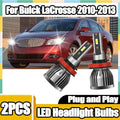 2X Canbus No error H11 H8 H9 Car LED Headlight Bulbs High Power Super Bright 6000K White F