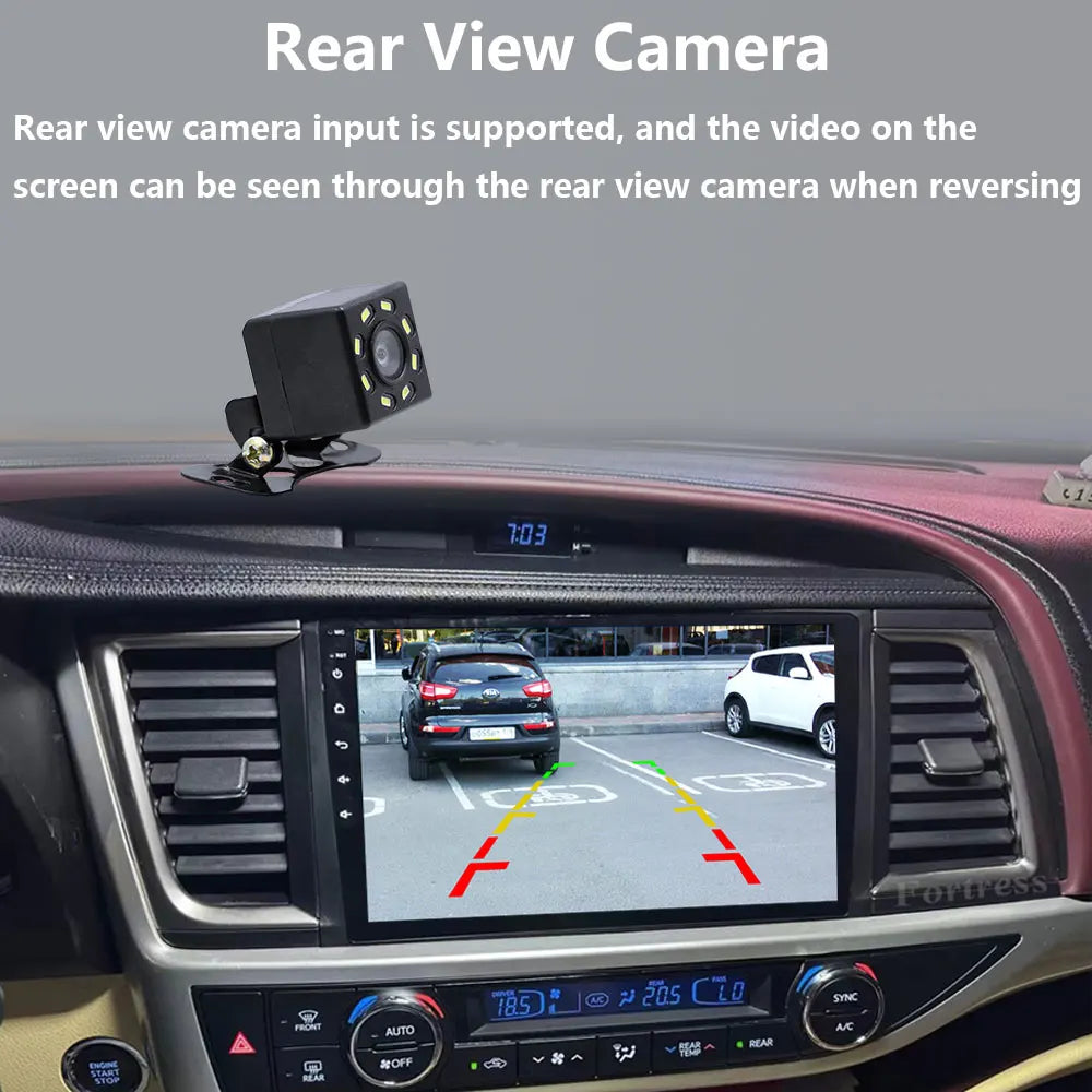 For Toyota Highlander 3 XU50 2013 - 2018 Carplay Auto 4G+WIFI GPS Car Radio Navigation Mul