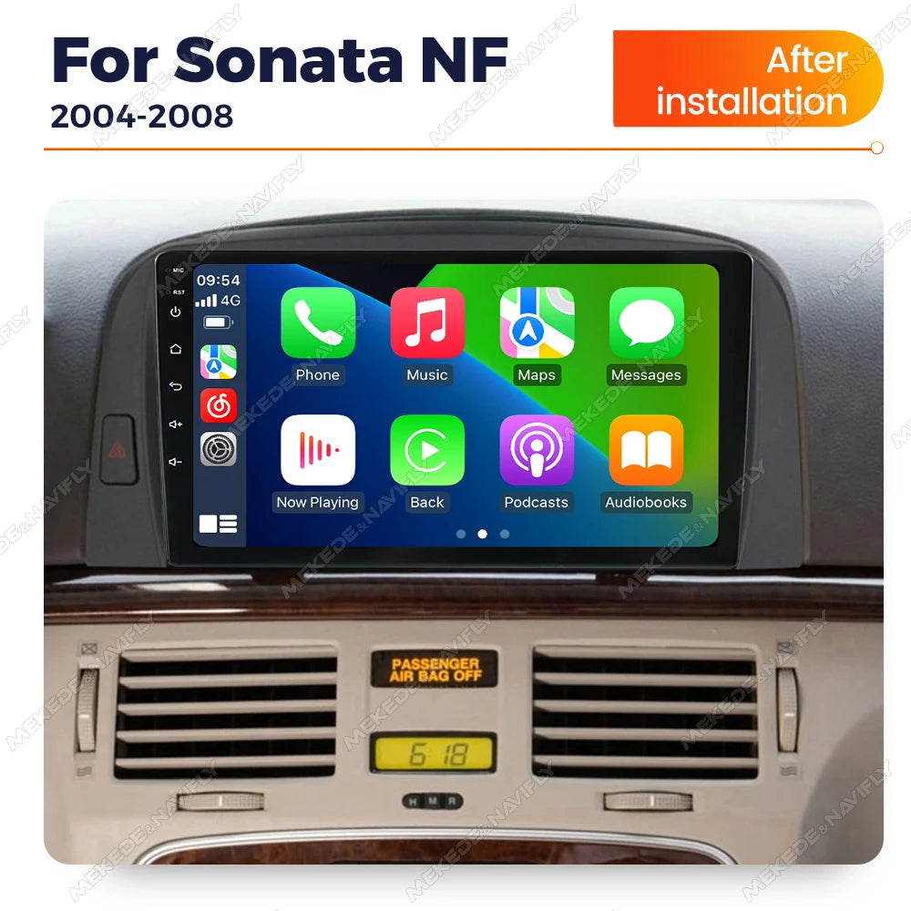 IPS touch screen Car Radio For Hyundai Sonata NF 2004 - 2008 Wireless Carplay GPS Navigati