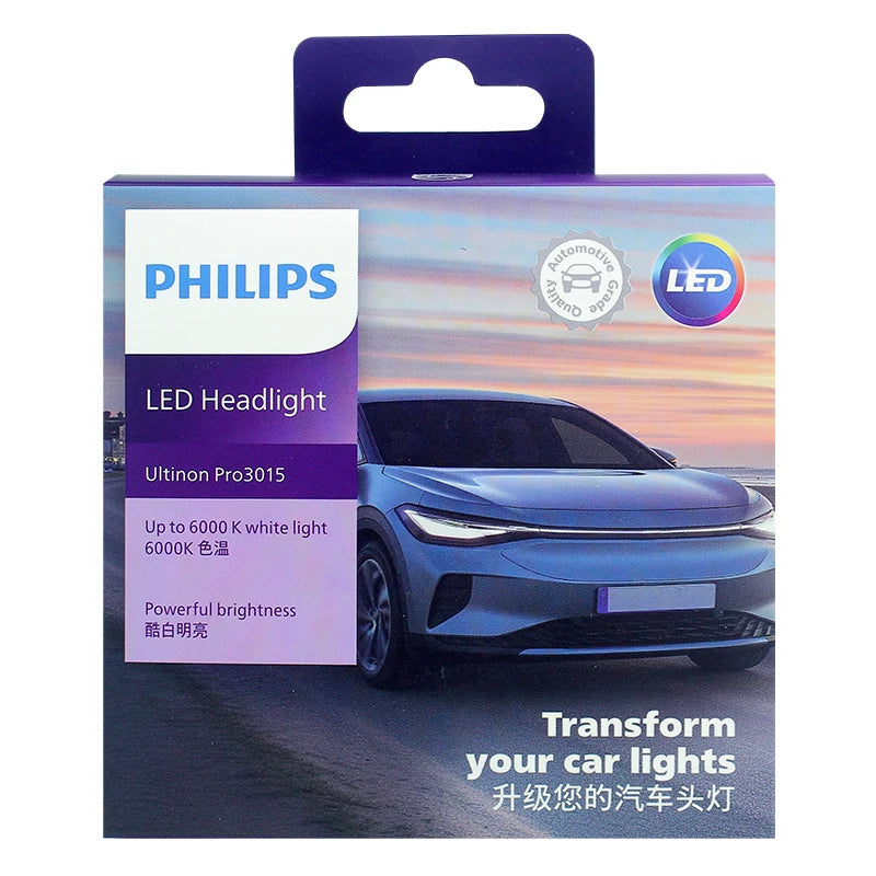 Philips LED H1 H3 H4 H7 H11 Ultinon Pro3101 12V/24V 6000K Bright White HB3 9005 HB4 9006 H