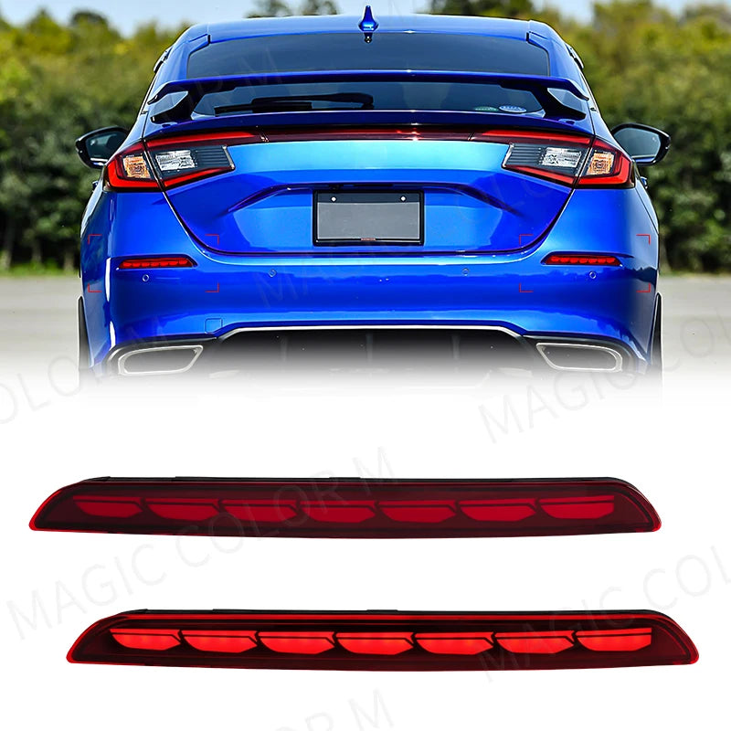 For Honda Civic 2021 2022 2023 Multi-function LED Rear Bumper Light Fog Lamp Auto Tail Bul | AUTOKITSHOP