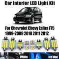 10-Piece LED Interior Light Kit for Chevrolet Chevy Zafira F75 1999-2011 - Canbus Dome Map Door Trunk Bulbs | AUTOKIT...