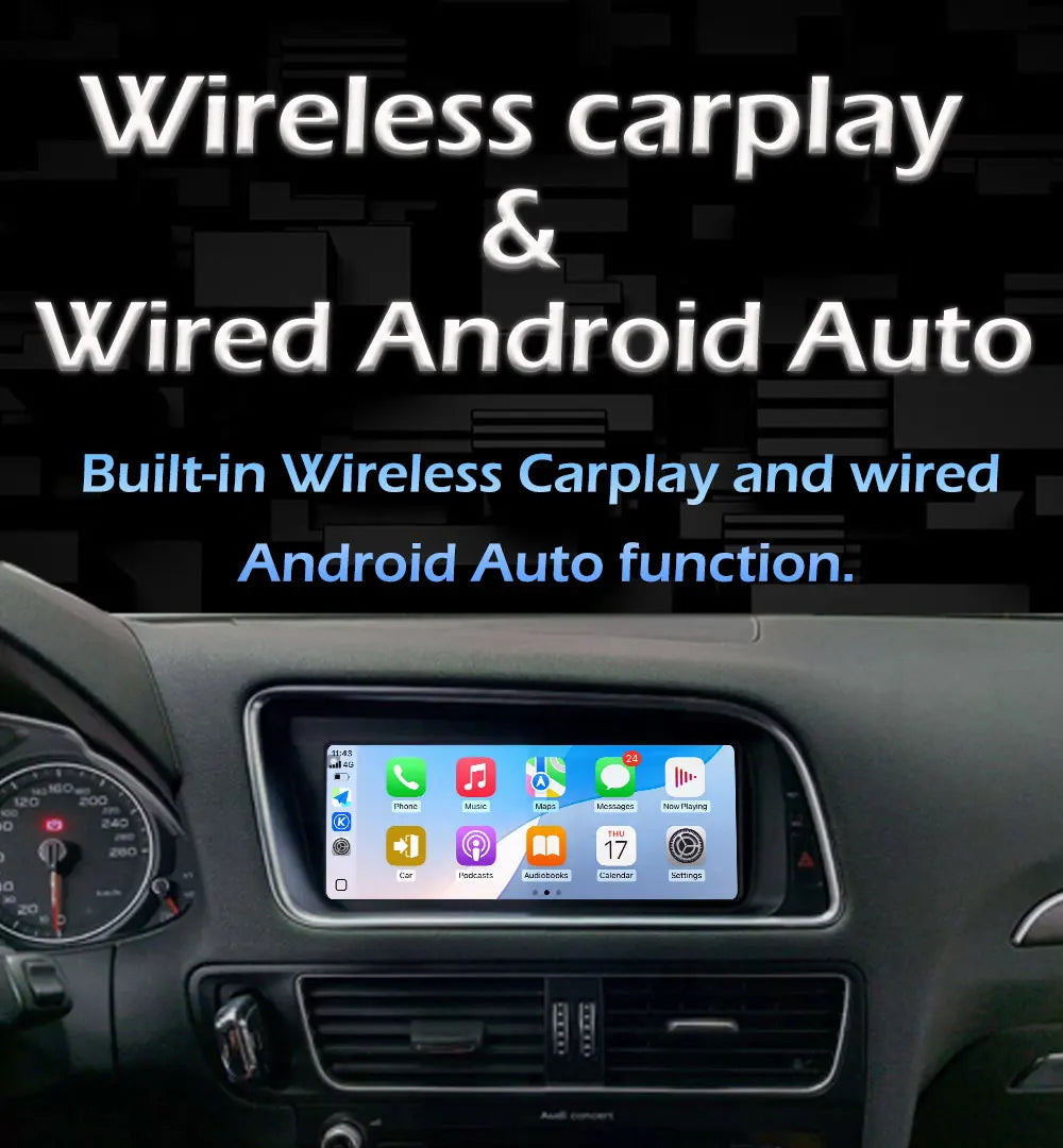 Car Multimedia Audio Player Wireless Carplay For Audi Q5 2008 2009 2010 2011 2012 - 2017 A | AUTOKITSHOP
