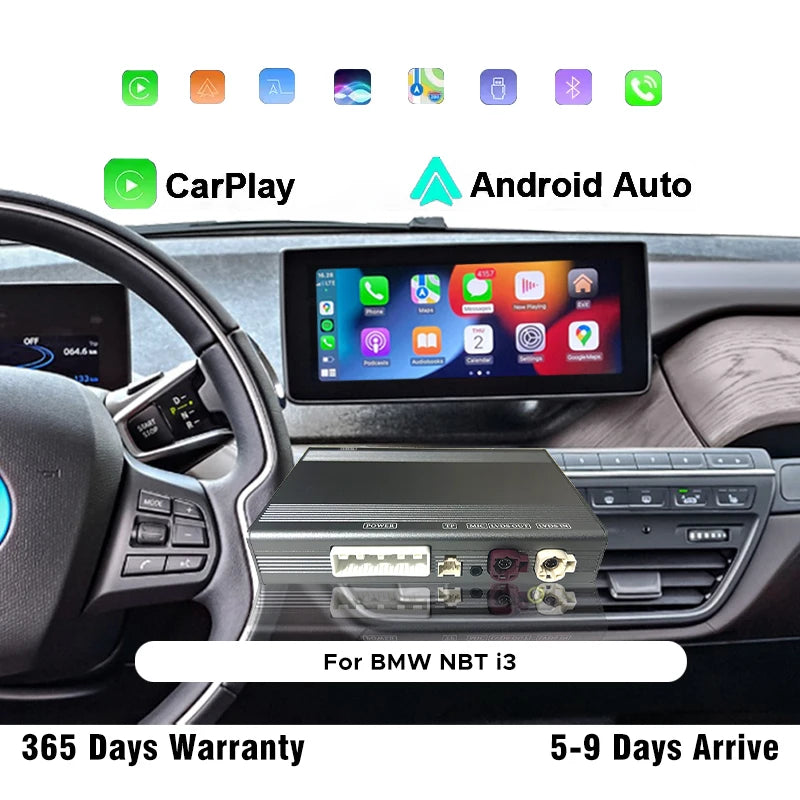 Wireless CarPlay Interface For BMW i3 I01 2013-2017 NBT System With Android Auto Mirror Li