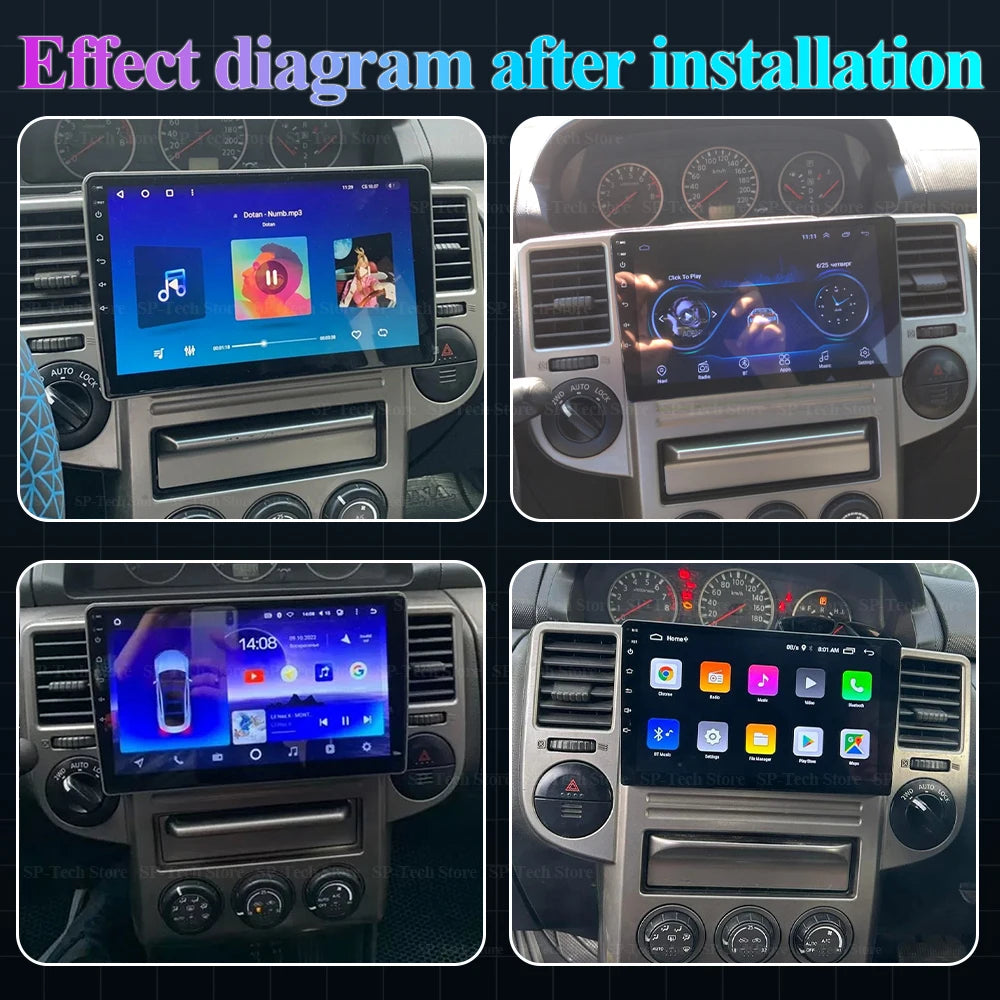 Car Radio Android 16 For Nissan X-trail Xtrail 2003-2007 Carplay Auto Player Multimedia Vi | AUTOKITSHOP