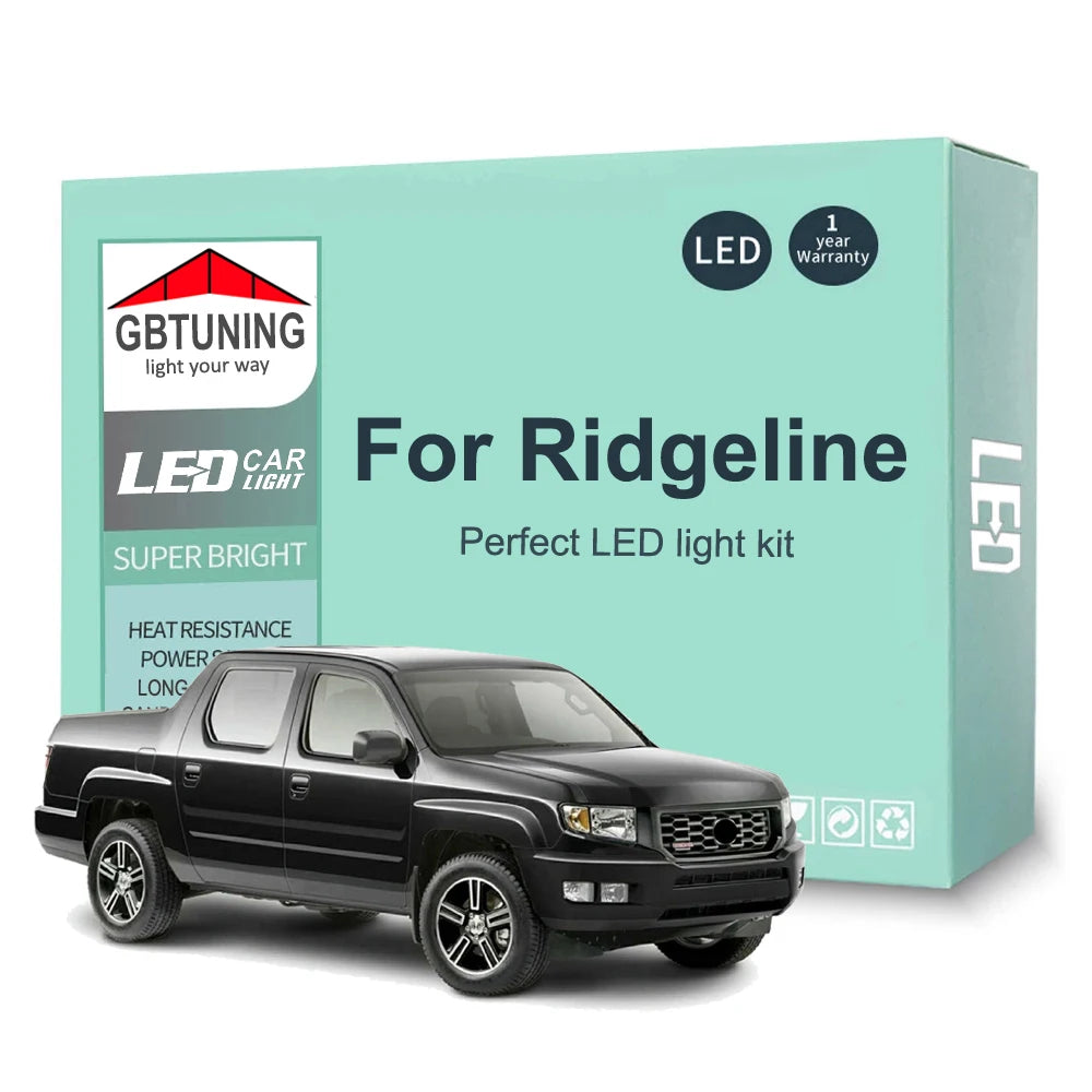LED Interior Light Kit for Honda Ridgeline 2006-2017 - Canbus Dome Map Door Trunk Bulbs | AUTOKITSHOP