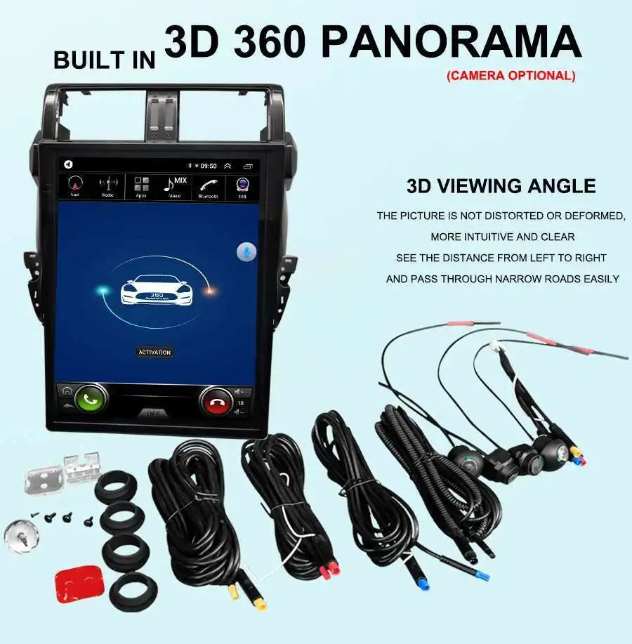 Multimedia Video Player Head Unit For Toyota Land Cruiser Prado 150 2014 - 2017 LC150 Car
