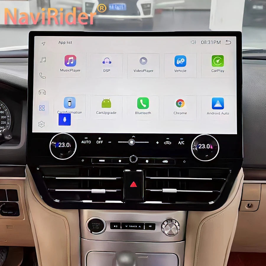 19.8" Carplay For Toyota Land Cruiser LC200 LC300 VX-R 2008-2021 Big Android Screen Car Mu | AUTOKITSHOP