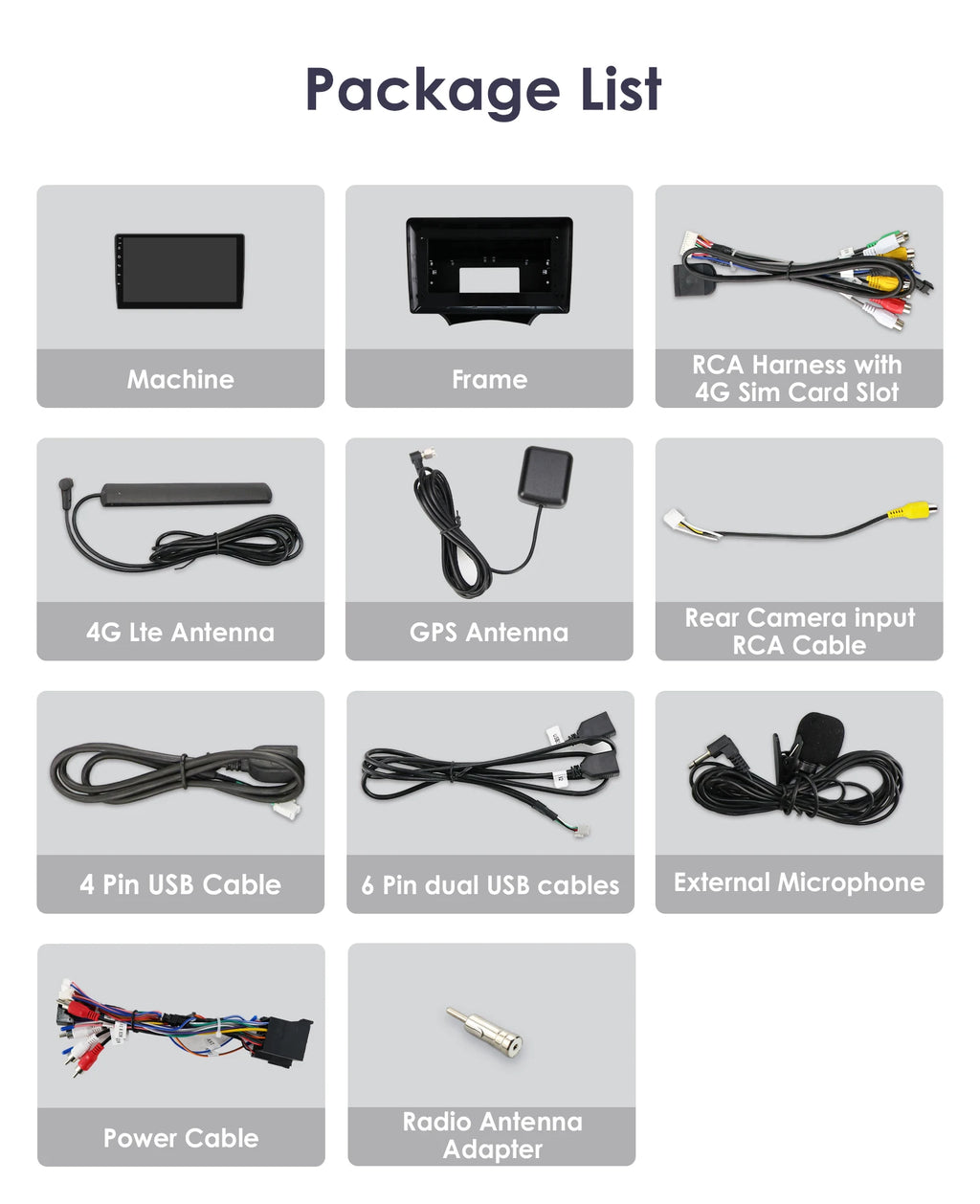 9"2DIN Carplay Android 14 Car radio for Ford KA 2008 2009 2010 - 2014 multimedia player GP